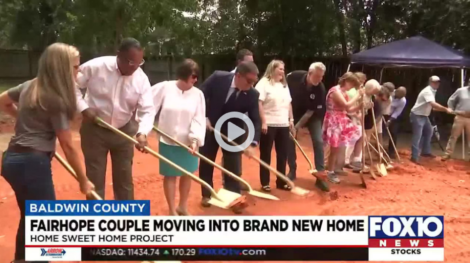 Fairhope couple gets new “Home Sweet Home” from two charitable foundations
